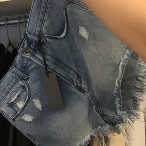 BNWT Denim Colab Shorts
